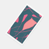 Moderne effen roze papieren gastenhanddoeken servet (Hoek)