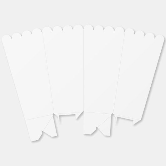 Moderne effen witte eenvoudige chique elegante bedankdoosjes (Ongevouwen)