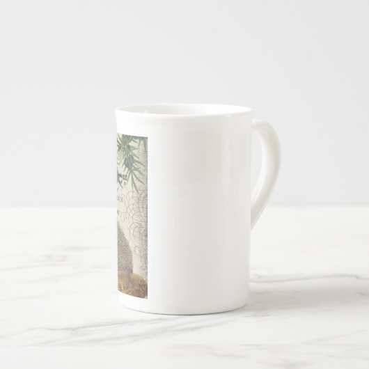 moderne egel porselein kop (Voorkant rechts)