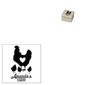 Moderne Egg Dealer Naam Black Egg Rubberstempel (Gestempeld)