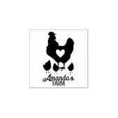 Moderne Egg Dealer Naam Black Egg Rubberstempel (Afrduk)