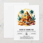 Moderne Egyptisch Oud Egypte Piramides Verjaardag Kaart (Voorkant / Achterkant)