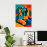 Moderne Egyptische Sfinx Pop Art Poster<br><div class="desc">Breng het mysterie van de farao's in je huis met dit levendige pop-art Sfinx-ontwerp. Geïnspireerd door het oude Egypte en opnieuw vormgegeven in gedurfde geometrische kleuren, voegt dit kunstwerk een moderne twist toe aan een tijdloos pictogram. Perfect voor kunstliefhebbers en liefhebbers van geschiedenis. Verken meer design in dezelfde unieke stijl...</div>