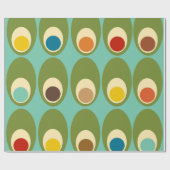 Moderne eieren uit de middenklasse cadeaupapier (Vlak)