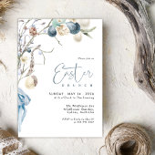 Moderne eierenschat Easter brunch Kaart