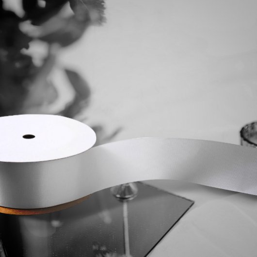 Moderne eierschaal witte bruiloft satijnen lint