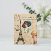 Moderne Eiffeltoren, Briefkaart voor collage (Staand voorkant)