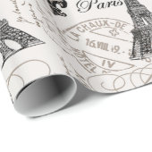 moderne  Eiffeltoren Cadeaupapier (Rol Hoek)