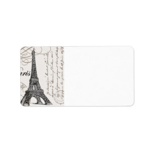 moderne  Eiffeltoren Etiket