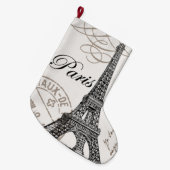 moderne  Eiffeltoren Grote Kerstsok (Voorkant (Hangend))