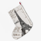 moderne  Eiffeltoren Grote Kerstsok (Achterkant (Hangend))