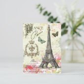 moderne eiffeltoren in frankrijk briefkaart (Staand voorkant)
