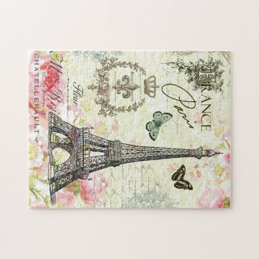 moderne eiffeltoren in frankrijk legpuzzel (Horizontaal)