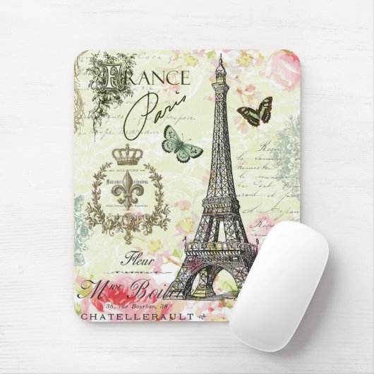 moderne eiffeltoren in frankrijk muismat (Met muis)