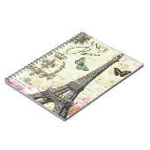 moderne  eiffeltoren in frankrijk notitieboek (Linkerzijde)