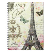 moderne eiffeltoren in frankrijk notitieboek (Voorkant)