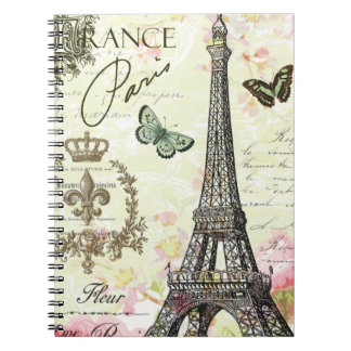 moderne  eiffeltoren in frankrijk notitieboek