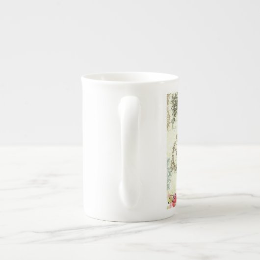 moderne  eiffeltoren in frankrijk porselein kop (Achterkant)