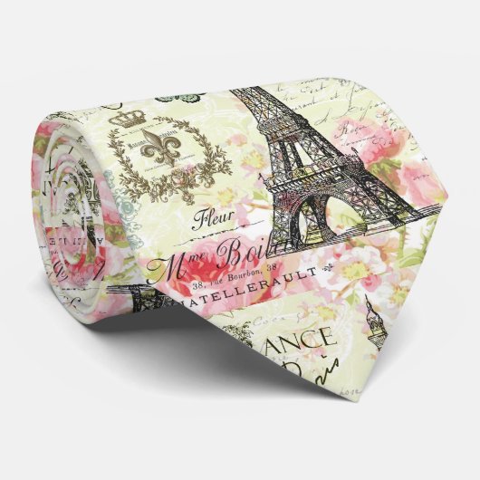moderne eiffeltoren in frankrijk stropdas (Opgerold)