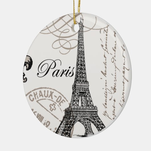 moderne  Eiffeltoren Keramisch Ornament (Links)