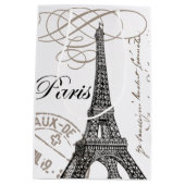 moderne  Eiffeltoren Medium Cadeauzakje (Achterkant)