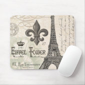 moderne  Eiffeltoren Muismat (Met muis)