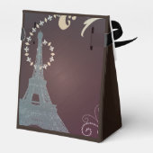 Moderne Eiffeltoren  Paris bruiloft Bedankdoosjes (Achterkant)