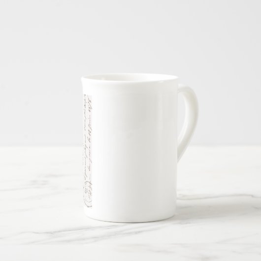 moderne  Eiffeltoren Porselein Kop (Voorkant rechts)