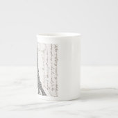 moderne  Eiffeltoren Porselein Kop (Voorkant)