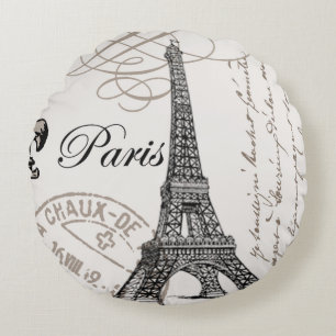 moderne Eiffeltoren Rond Kussen