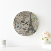 moderne Eiffeltoren-tuinklok Grote Klok (Huis)