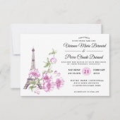 Moderne Eiffeltoren voor elastische bestemmingen Kaart (Voorkant)