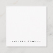 Moderne Eigen Naam Professionele Minimalistische V Informatiekaartje (Voorkant)