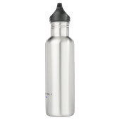Moderne Eigen Naam Professionele Minimalistische V Waterfles (Rechts)
