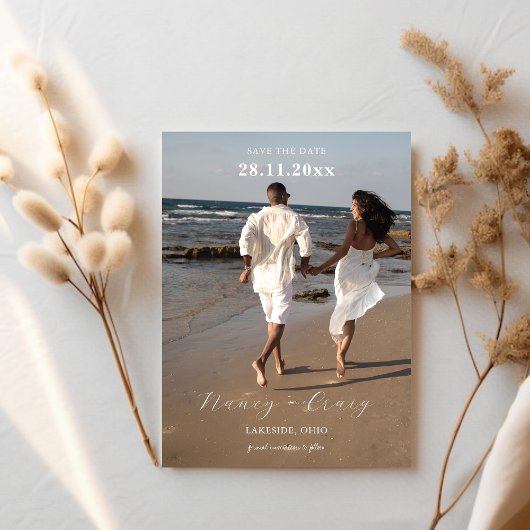 Moderne eigentijdse foto Bewaar de datum