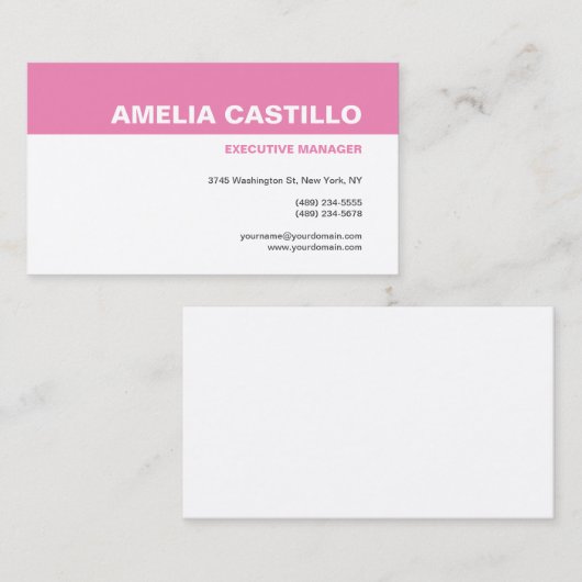 Moderne, eigentijdse glans visitekaartje (Voorkant / Achterkant)