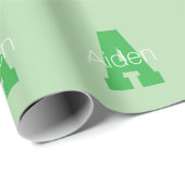 Moderne, eigentijdse initiaal in licht- en Kellygr Cadeaupapier (Rol Hoek)