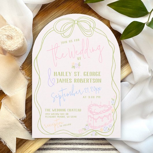 Moderne eigenzinnige hand getrokken boeg PASTEL re Kaart