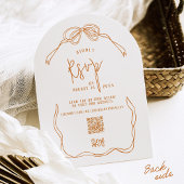 Moderne eigenzinnige hand getrokken boog TERRACOTT Kaart