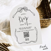 Moderne eigenzinnige hand getrokken boog ZWART ret Kaart