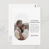 Moderne eigenzinnige pilfoto Bewaar de datum MCM-s Briefkaart (Voorkant / Achterkant)