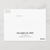 Moderne eigenzinnige pilfoto Bewaar de datum MCM-s Briefkaart (Achterkant)