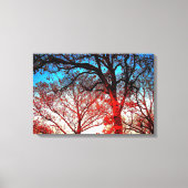 Moderne Eikenbomen Foto Canvasprint Canvas Afdruk (Voorkant)