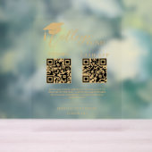 Moderne eindexamen universiteit fonds QR-code Acryl Bord (Neutraal)