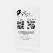 Moderne eindexamen universiteit fondsen QR-code  Acryl Bord (Hoek)
