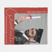 Moderne eindexamenfoto fleece deken (Voorkant (Horizontaal))