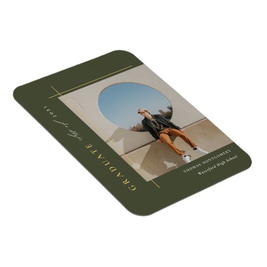 Moderne eindexamenfoto magneet (Rechterzijde)