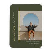 Moderne eindexamenfoto magneet (Verticaal)