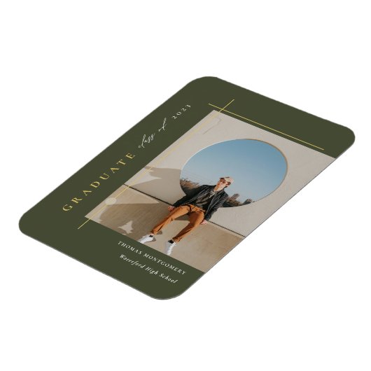 Moderne eindexamenfoto magneet (Linkerzijde)