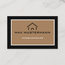 Moderne Einfache Immobilienmakler Visitenkarte Visitekaartje